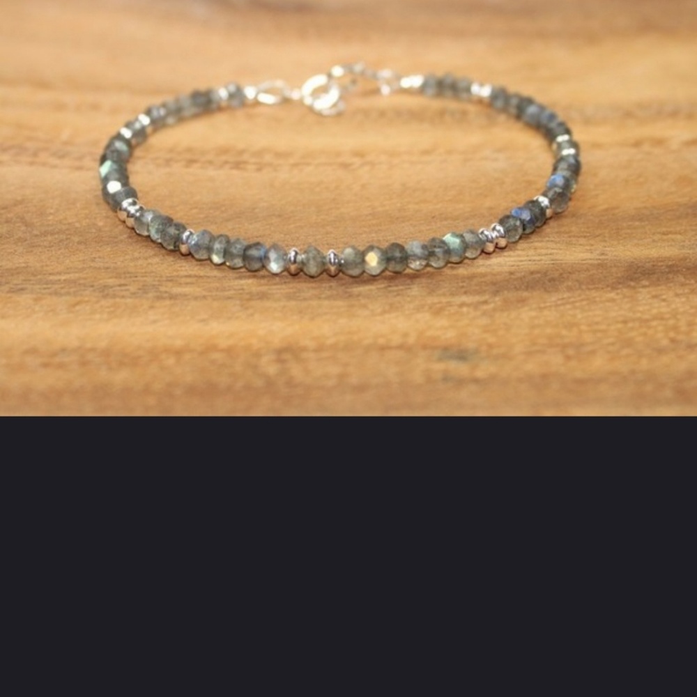 Labradorite Blue Beaded Layering Bracelet